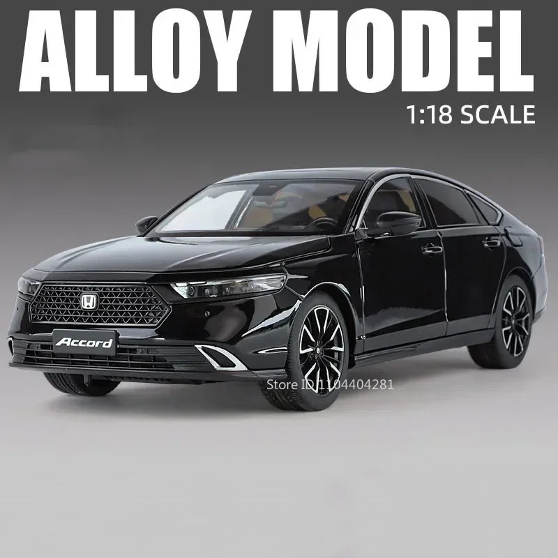 1:18 Honda Accord Sedan Diecast Model Collectible with Sound & Light Features