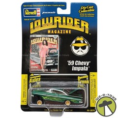 Revell Lowrider Magazine Issue 150 Green ’59 Chevy Impala Die-Cast Car NEW