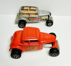 1980s Ertl Replica Series 1932 Ford Coupe Street Rod Orange 1:64 Scale Lot
