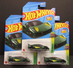 2022 Hot Wheels Lotus Evija Green Body #8 HW EXOCTICS Lot of 3