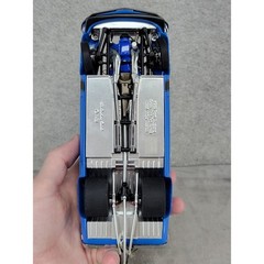 Danbury Mint 1969 Ford Mustang Boss 429 Pro Street Blue 1:24 Diecast Drag Car