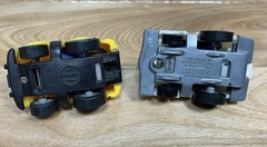 (2) Vintage Motorized Pullback Cars TAKARA Nissan Z Penny Racer & ERTL Big Mac