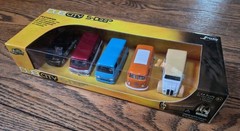 Jada Toys Dub City 5 Deep Chevy VW Bus Ford Econoline Dodge Div Die Cast New