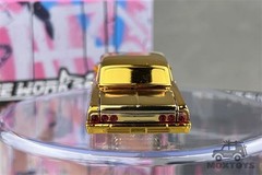 Fine Works64 1:64 Impala Lowrider Electroplated gold Diecast Model Car