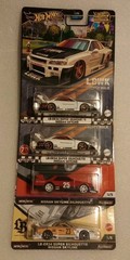 HOT WHEELS PREMIUM LBWK NISSAN SKYLINE LB-ER34 SUPER SILHOUETTE (LOT OF 4) MIX!
