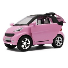 1:32 Pink Model Car Toy Vehicle Kids Gifts With Sound&Light For Smart ForTwo