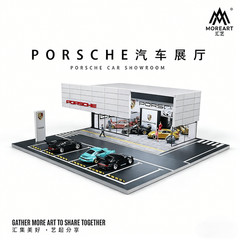 1/64 Diorama Garage Model With LED Parking Lot Display Case For Hot Wheels US