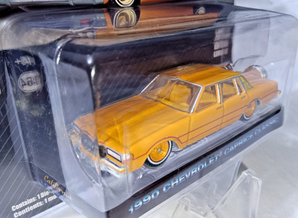 1:64 CALIFORNIA LOWRIDERS 1990 CHEVROLET CAPRICE CUSTOM CONTINENTAL NOT PRODUCED