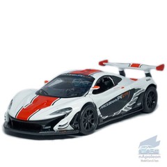 1:32 McLaren P1 GTR Race Car Model Diecast Toy Vehicle Collection Kid Gift White