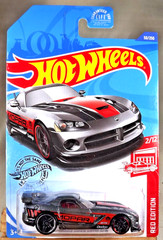 2020 Hot Wheels #50 Red Edition 2/12 DODGE VIPER SRT10 ACR Dark Gray w/Blk Pr5Sp