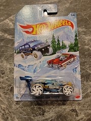 Lot Of 9 Christmas Themed Hot Wheels Cars