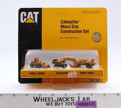 Caterpillar Micro Size Construction Set Loader, Excavator, Truck Ertl 1991 MOSC