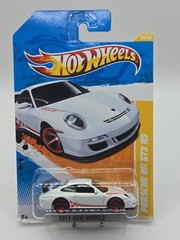 Hot Wheels 2011 White Porsche 911 GT3 RS New Models Damaged CARDS