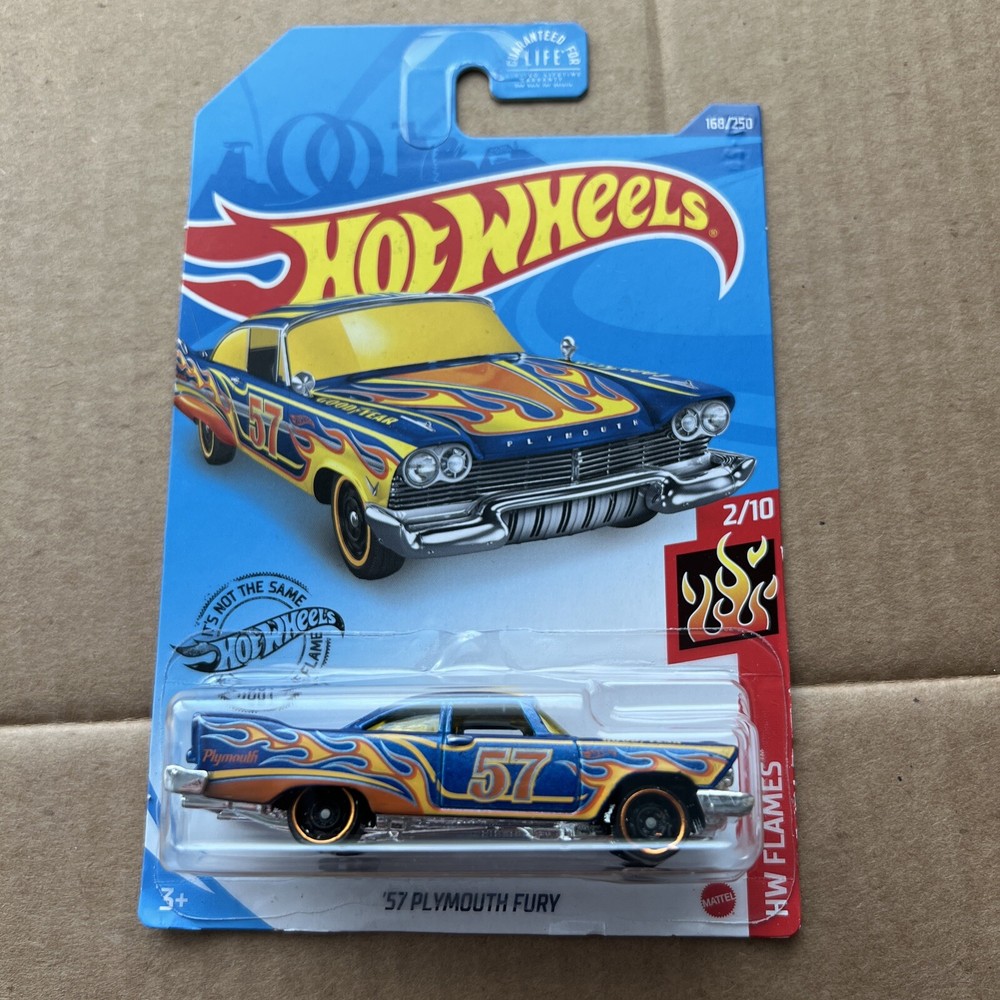 1 2020 Hot Wheels HW Flames Blue ‘57 Plymouth Fury