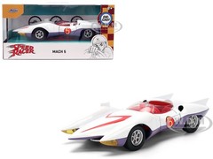MACH 5 WHITE “SPEED RACER” 1/32 DIECAST MODEL CAR BY JADA 35882