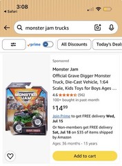 Monster Jam Trucks Lot Of 5 Brand New ( Grave Digger)
