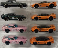 Lot Of 8 Hot Wheels Loose Nissan Cars & More Never Played Comes In Protector