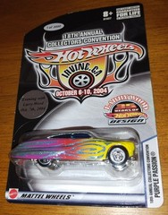 Hot Wheels 2004 18th Collectors Convention Dinner Purple Passion Larry Sticker