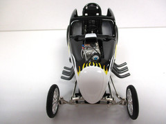 ACME – FIAT ALTERED DRAGSTER / DRAG CAR (BLACK / FLAMES) – 1/18 DIECAST