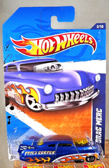 2011 Hot Wheels #122 HW Drag Racers 2/10 ’49 DRAG MERC Blue Variant w/Chrome 5Sp