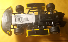 Kinsfun Turbo GoKart Diecast Toy pull back action race car yellow #38 5″ length