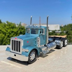 1/32 Blue Peterbilt Heavy Truck Diecast Model Cab Only Loose Accessories