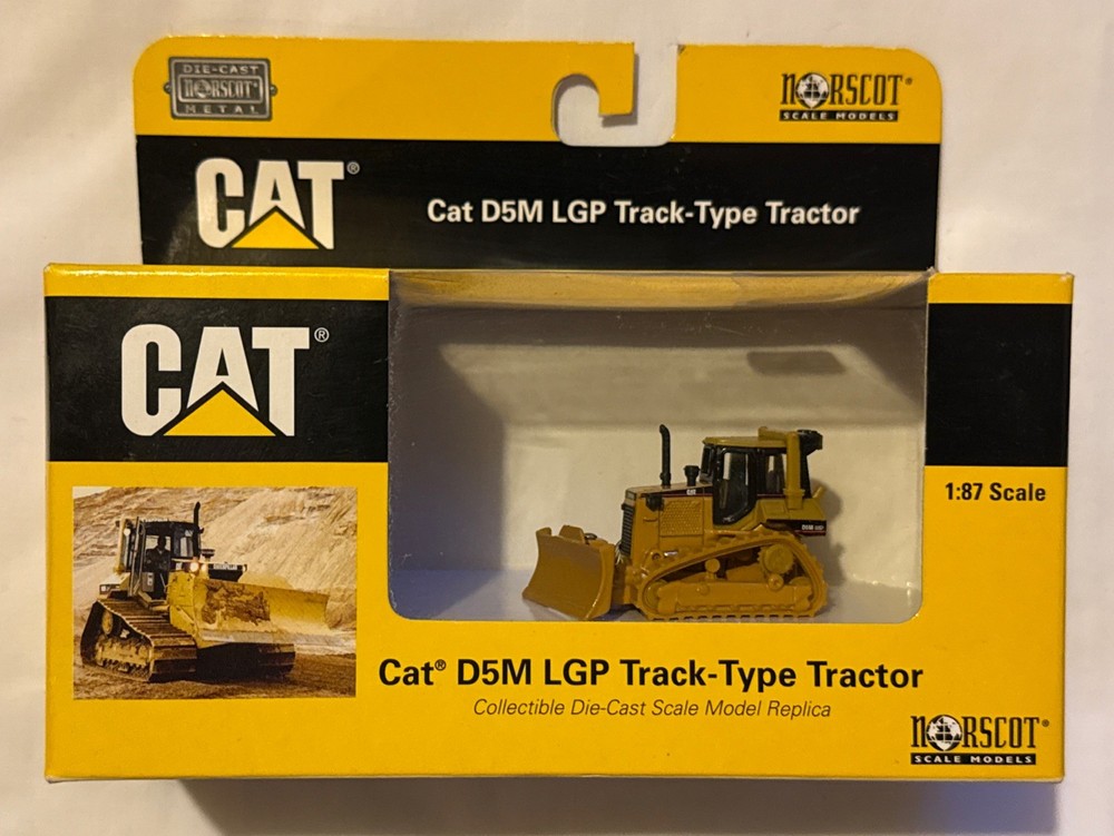 2002 Norscot Caterpillar D5M LGP Track-Type Tractor 1/87 Scale 55108 – New