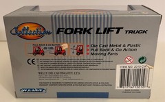 Lot of 10 Welly Forklift Truck Red Orange Yellow Pallet Pullback Action 2010-CW