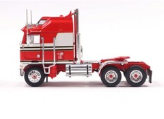 1976 KENWORTH K100 AERODYNE TRUCK 3-ASSI RED & WHITE 1:64 SCALE BY IXO AMERICA