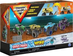 Official Monster Truck Collection, 4-Pack, 1:64 Scale//
