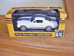 New Shelby Collectibles Legends Series 1/43 1965 Shelby GT 350 White Blue