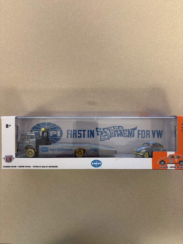M2 1/64 RAW Chase 57 Mack & 53 VW beetle walmart exclusive