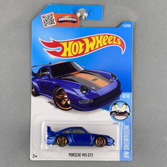 Hot Wheels Porsche 993 GT2 Blue HW Showroom 4/10 114/250 2016