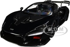 MCLAREN SENNA STEALTH COSMOS BLACK W/CARBON ACCENTS 1/18 MODEL CAR AUTOART 76076