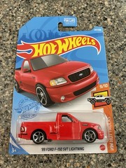 2021 Hot Wheels HW Hot Trucks ’99 Ford F-150 SVT Lightning Red