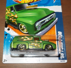 3X – 2011 Hot Wheels Heat Fleet – Custom ’53 Chevy & ’56 Ford F-100 X 2
