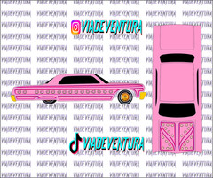 Roses V1 1/64 64 Impala WHITE TONER Universal Waterslide Decal for Hot