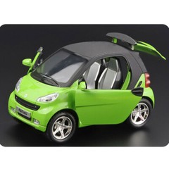 1/24 Smart ForTwo Model Car Diecast Toy Cars Boys Toys for Kids Gifts Green