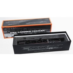 GCD 1:64 Diecast Car Carrier Trailer 10-Unit Loading Black Blue Metal Model