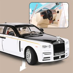 1:22 Rolls-Royce Phantom Alloy Diecast Car Model Simulation Sound Light Kids Toy