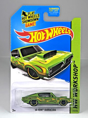Hot Wheels ’68 Hemi Barracuda Green HW Workshop 213/250