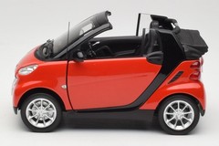 150036333 Smart Fortwo Cabrio Red Black Minichamps 1/18