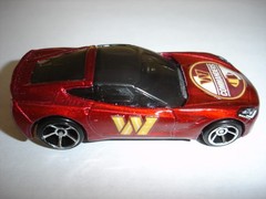 CUSTOM RED WASHINGTON COMMANDERS 2014 CORVETTE STINGRAY