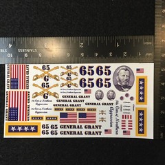 Clear 1:64 Waterslide Decal for Hot Wheels Charger Camaro General Lee vs Grant