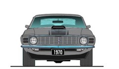 1970 FORD MUSTANG BOSS 302 LIGHT SILVER SPECIAL ORDER CAR 1:18 ACME A1801893