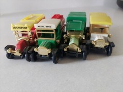 Vintage Lot of 4 Classic Cars # 501 502 503 & 504. Unknown maker.