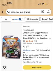 Monster Jam Trucks Lot Of 5 Brand New ( Grave Digger)