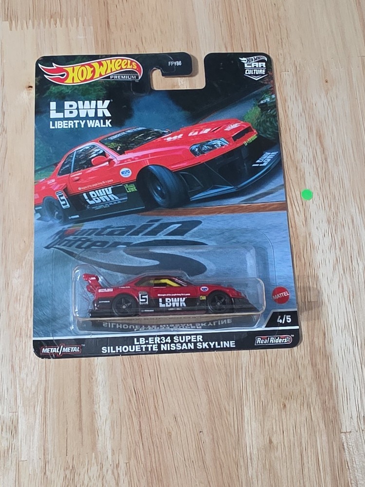Hot Wheels Premium LB-ER34 Super Silhouette Nissan Skyline LBWK Car Culture!Read