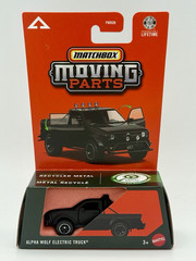 Matchbox Moving Parts 2025 Alpha Wolf Electric Truck 1:64 Diecast Black