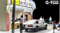 G-Fans Diorama 1:64 Garage Model Diecast LED Lighting Model Car Display Case US